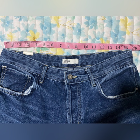 ZARA TRAFALUC DISTRESSED JEANS SIZE 10 - Picture 6 of 10
